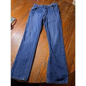 Boys Size 16 Place Straight Denim Blue Jeans Cotton Adjustable Waist Pockets